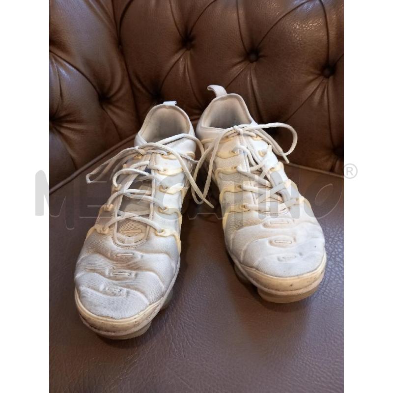 SNEAKERS U NIKE AIR VAPORMAX PLUS BIANCO 924453-100 | Mercatino dell'Usato Roma porta di roma 1