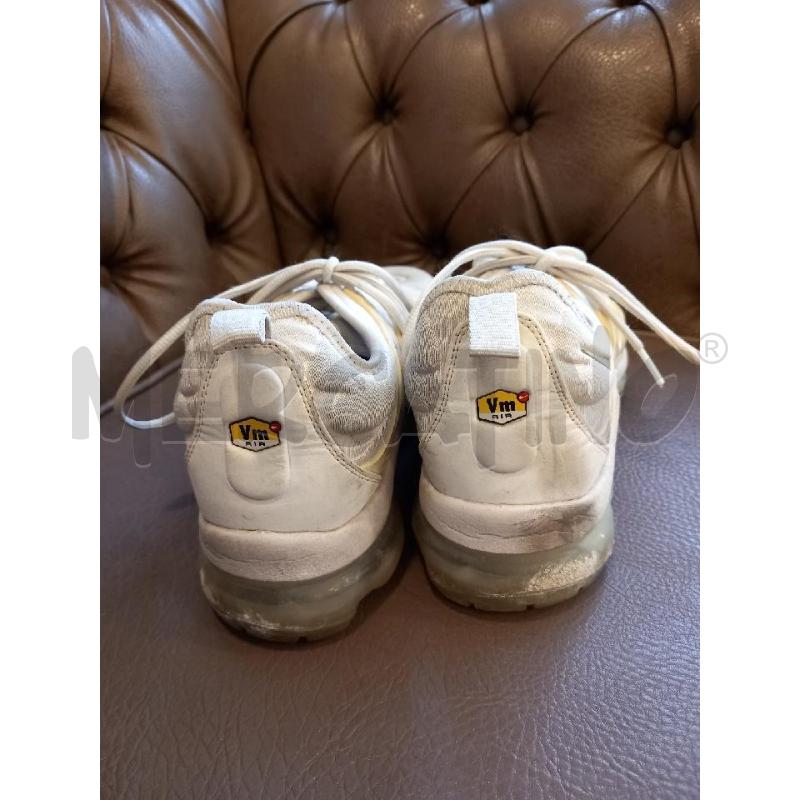 SNEAKERS U NIKE AIR VAPORMAX PLUS BIANCO 924453-100 | Mercatino dell'Usato Roma porta di roma 3
