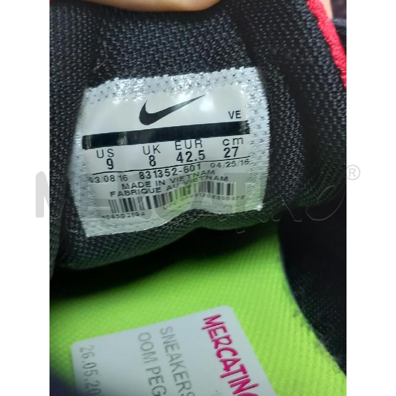 SNEAKERS U NIKE AIR ZOOM PEGASUS ROSSO 831352-601 | Mercatino dell'Usato Roma porta di roma 4