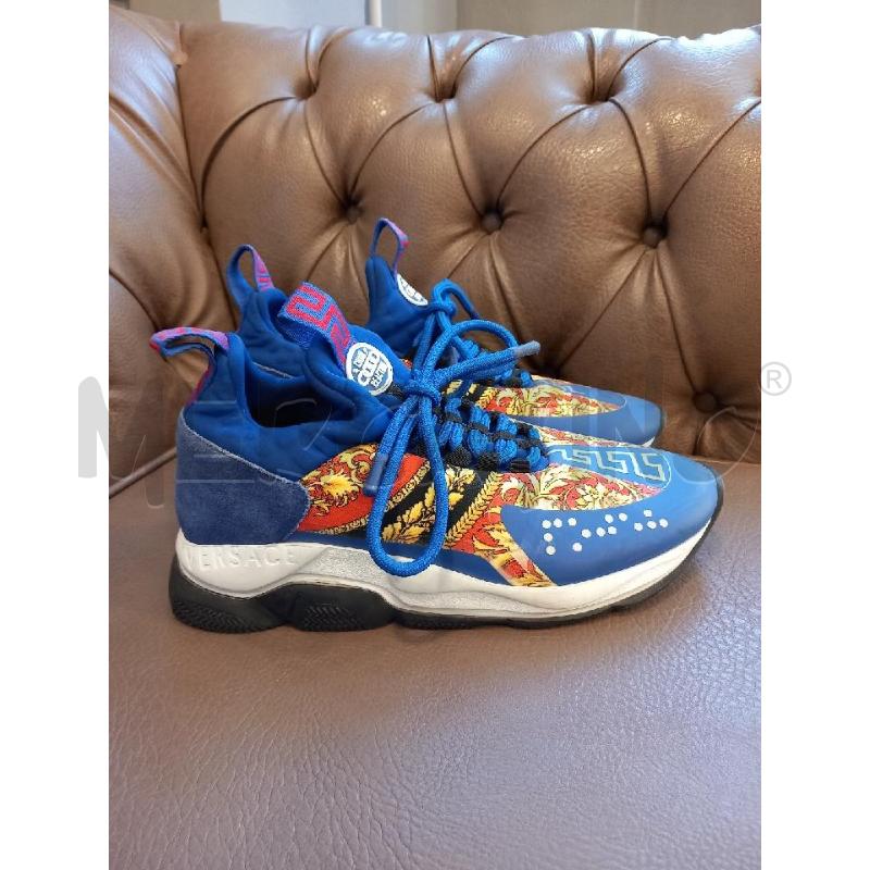 SNEAKERS U VERSACE CHAIN REACTION TELA BLU | Mercatino dell'Usato Roma porta di roma 2