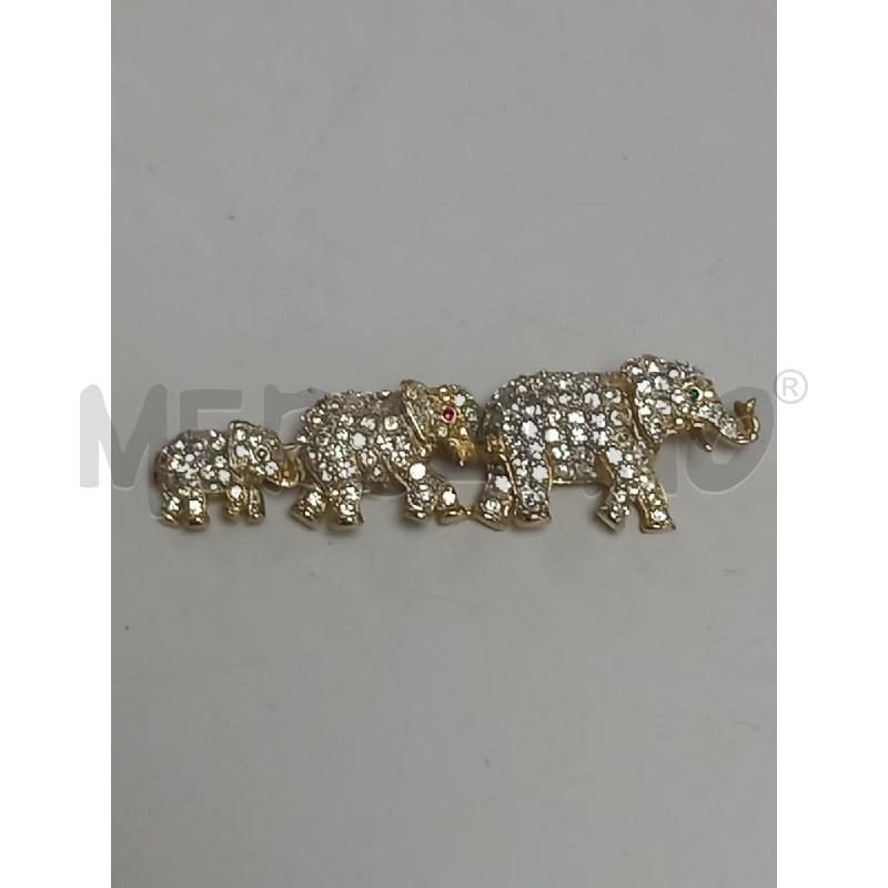 SPILLA BUTLER & WILSON ELEFANTI PAVE | Mercatino dell'Usato Roma porta di roma 1
