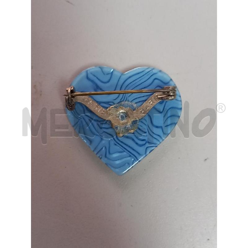 SPILLA LEA STEIN CUORE CELESTE | Mercatino dell'Usato Roma porta di roma 2