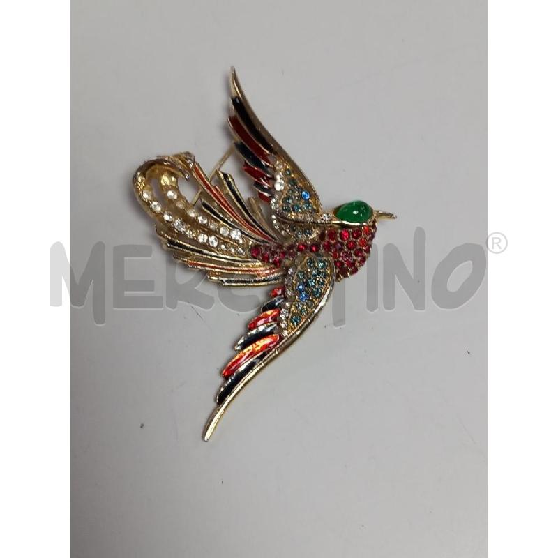 SPILLA VINTAGE UCCELLO DORATO STRASS  | Mercatino dell'Usato Roma porta di roma 1