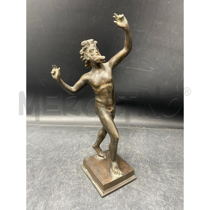 STATUA BRONZO FAUNO DANZANTE 32 CM | Mercatino dell'Usato Roma porta di roma 1