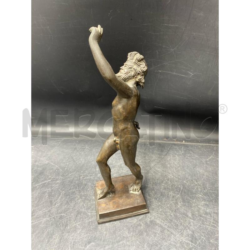 STATUA BRONZO FAUNO DANZANTE 32 CM | Mercatino dell'Usato Roma porta di roma 2