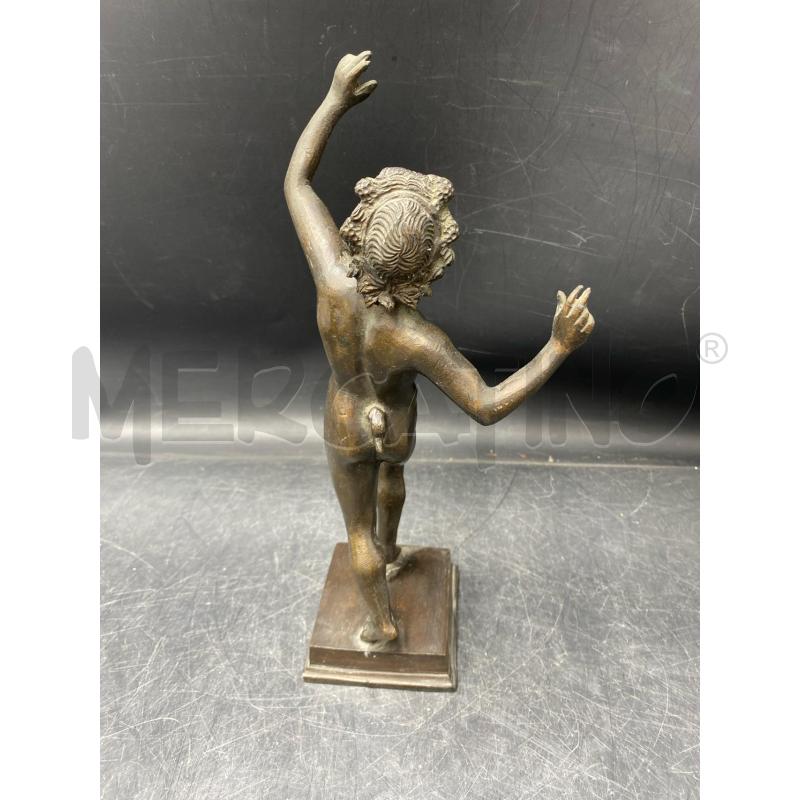 STATUA BRONZO FAUNO DANZANTE 32 CM | Mercatino dell'Usato Roma porta di roma 3
