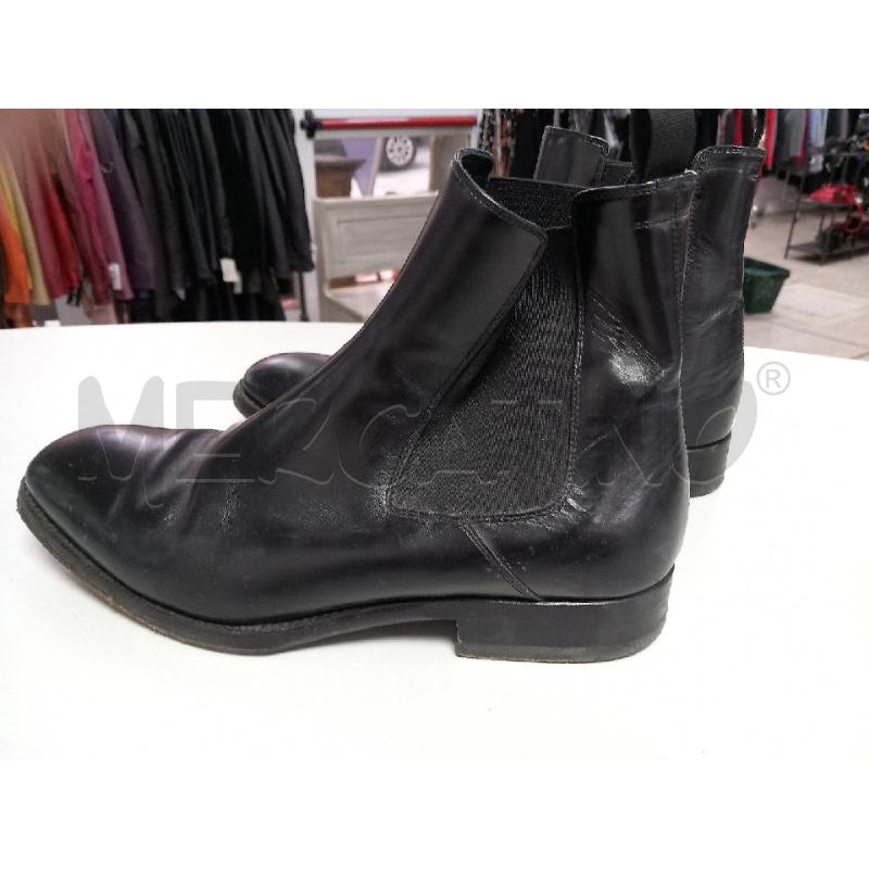 STIVALETTI D ALEXANDER MCQUEEN PELLE NERO | Mercatino dell'Usato Roma porta di roma 2