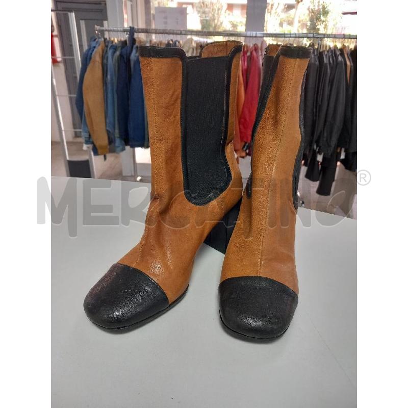 STIVALETTI D ENTOURAGE ILLIMITED MARRONE PELLE | Mercatino dell'Usato Roma porta di roma 1
