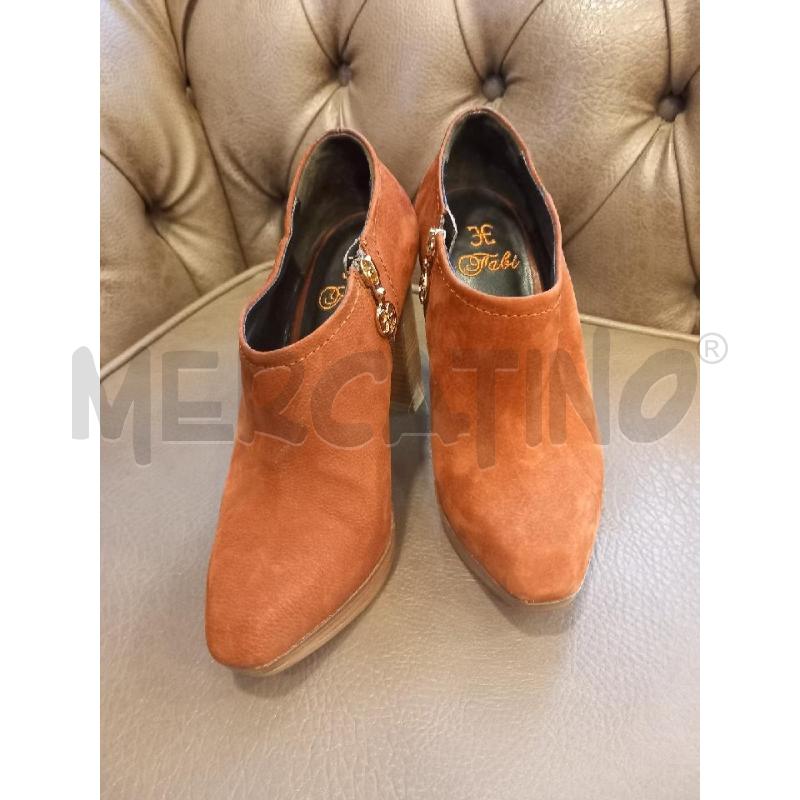 STIVALETTI D FABI ARANCIO PELLE | Mercatino dell'Usato Roma porta di roma 1