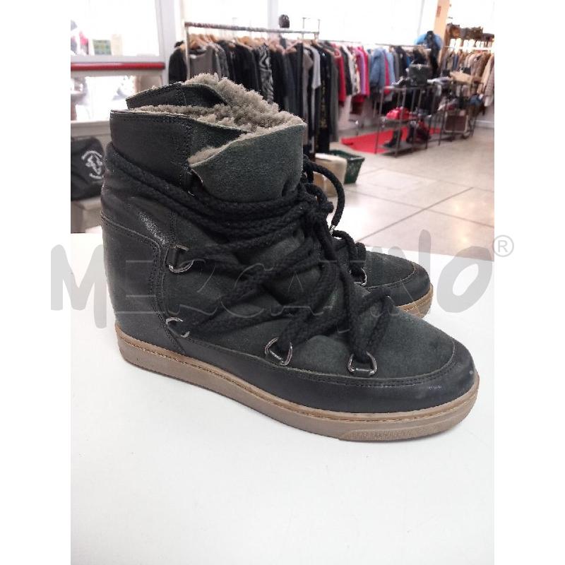 STIVALETTI D ISABEL MARANT NERO PELLE CAMOSCIO  | Mercatino dell'Usato Roma porta di roma 2