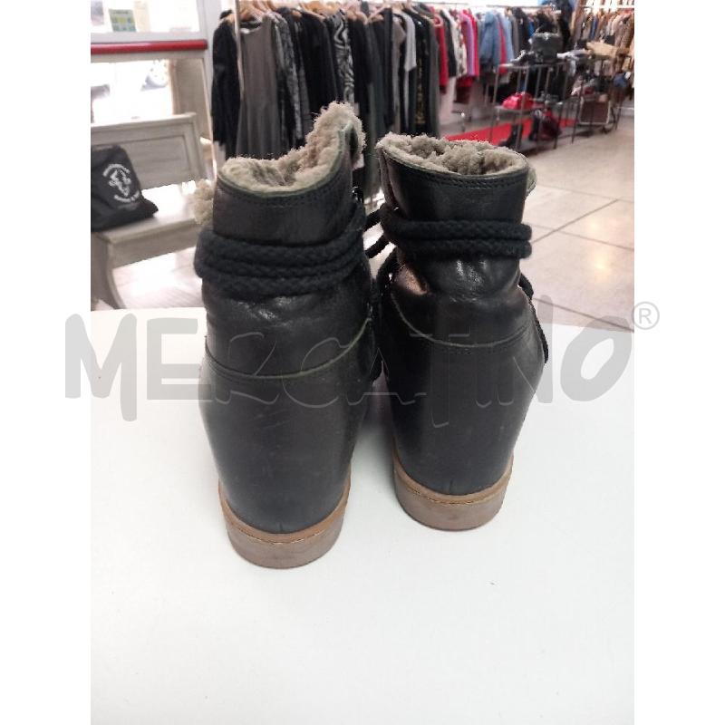 STIVALETTI D ISABEL MARANT NERO PELLE CAMOSCIO  | Mercatino dell'Usato Roma porta di roma 3