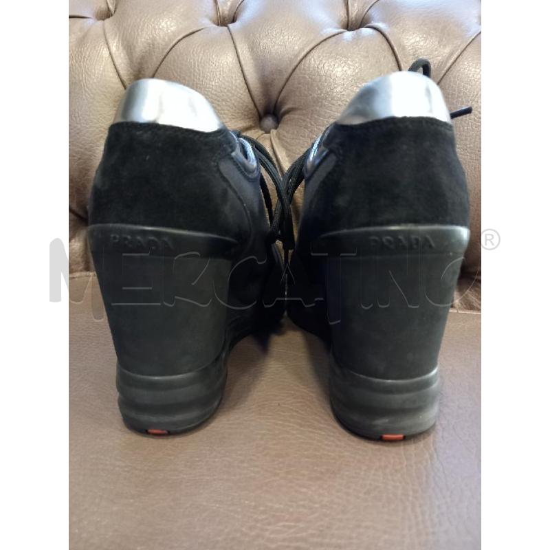 STIVALETTI D PRADA NERO RASO/CAMOSCIO | Mercatino dell'Usato Roma porta di roma 4