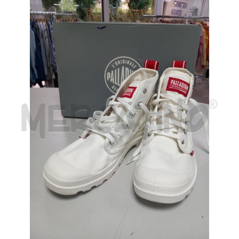 STIVALETTI U PALLADIUM BIANCO SCATOLA PAMPA HI DARE  | Mercatino dell'Usato Roma porta di roma 1