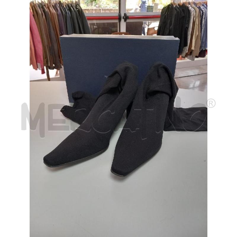 STIVALI D ADRIANA CAMPANILE NERO SCATOLA TELA  | Mercatino dell'Usato Roma porta di roma 1