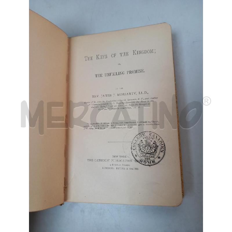 THE KEYS OF THE KINGDOM 1885 | Mercatino dell'Usato Roma porta di roma 2