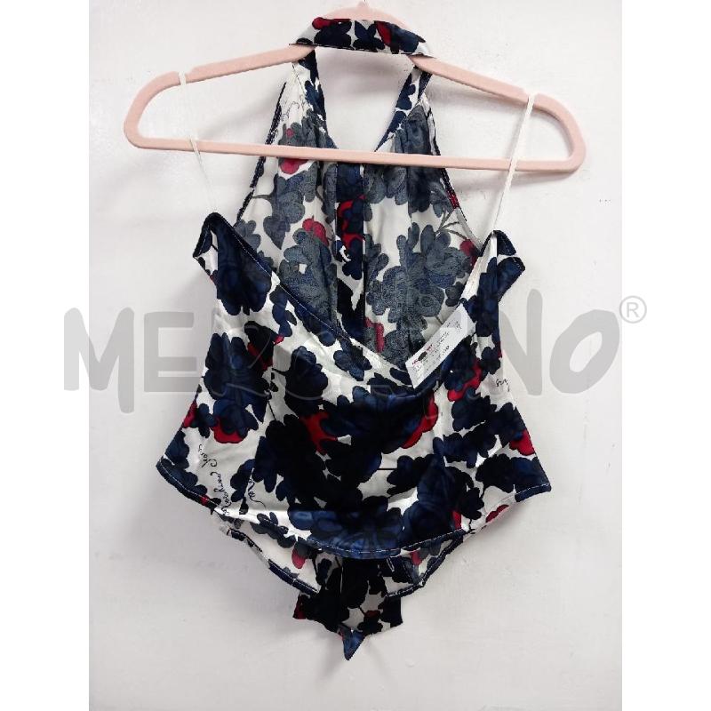 TOP MOSCHINO BIANCO FLOREALE | Mercatino dell'Usato Roma porta di roma 3