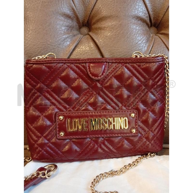 TRACOLLA DONNA LOVE MOSCHINO BORDEAUX | Mercatino dell'Usato Roma porta di roma 2