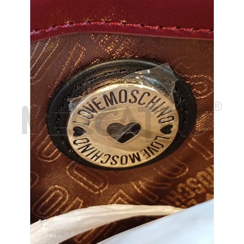 TRACOLLA DONNA LOVE MOSCHINO BORDEAUX | Mercatino dell'Usato Roma porta di roma 4