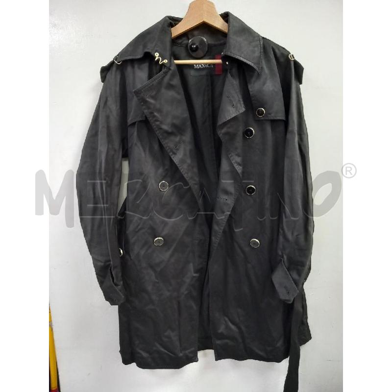 TRENCH DONNA MAX MARA NERO  | Mercatino dell'Usato Roma porta di roma 1