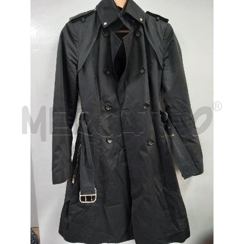 TRENCH DONNA SARTORIA INDUSTRIALE NERO | Mercatino dell'Usato Roma porta di roma 1