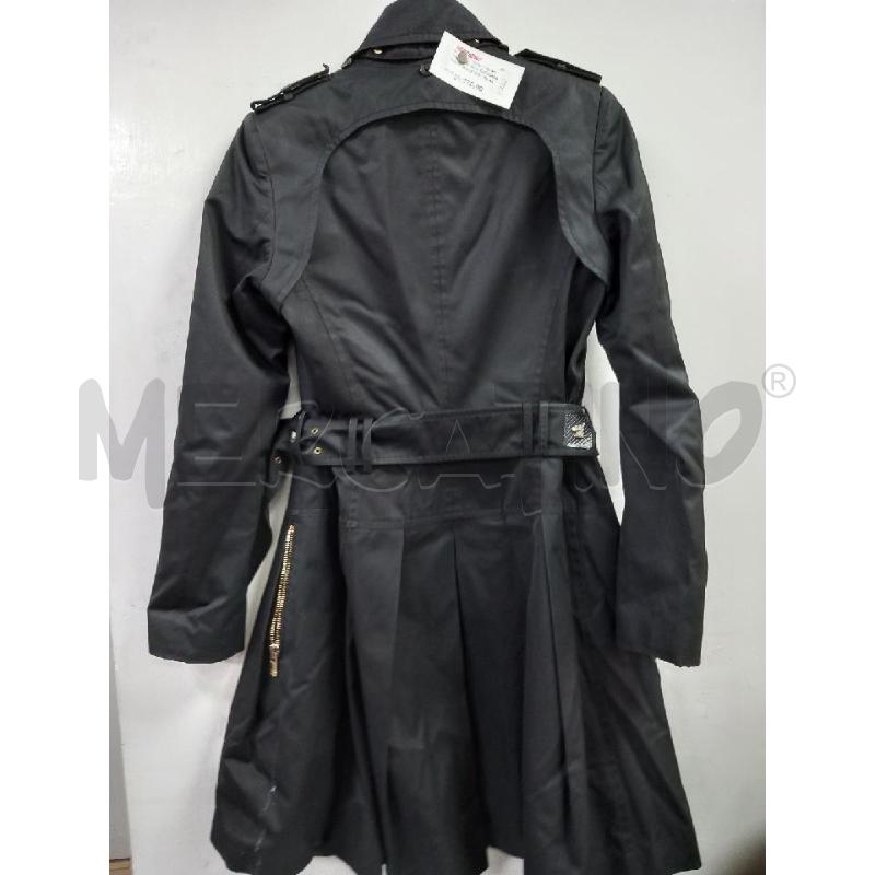 TRENCH DONNA SARTORIA INDUSTRIALE NERO | Mercatino dell'Usato Roma porta di roma 2
