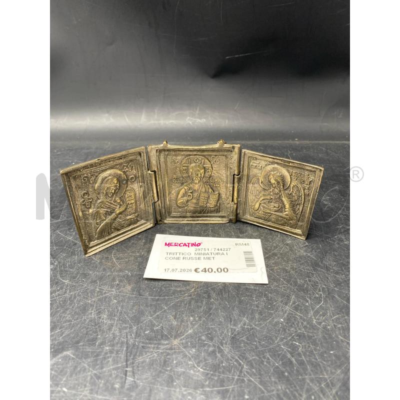 TRITTICO  MINIATURA ICONE RUSSE MET | Mercatino dell'Usato Roma porta di roma 1