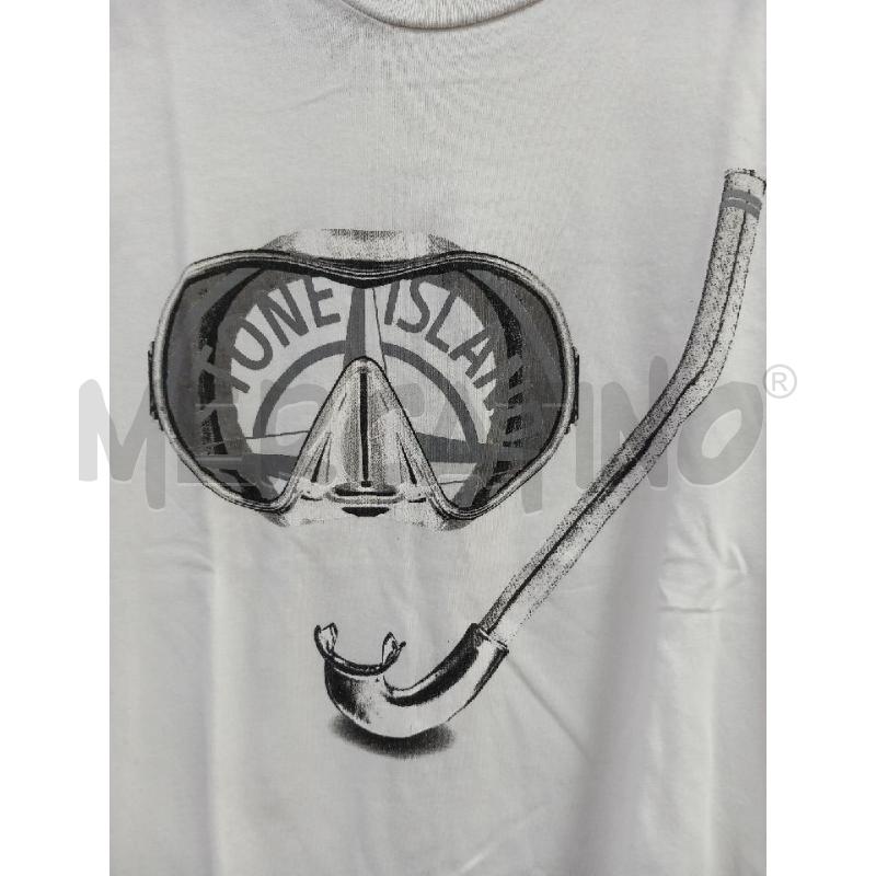 T SHIRT BAMBINO STONE ISLAND BIANCO | Mercatino dell'Usato Roma porta di roma 2