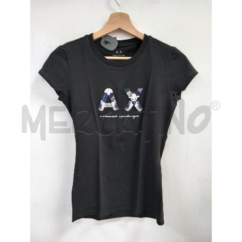T SHIRT DONNA ARMANI NERA | Mercatino dell'Usato Roma porta di roma 1