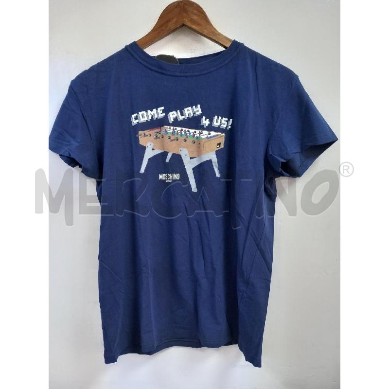 T SHIRT DONNA MOSCHINO BLU | Mercatino dell'Usato Roma porta di roma 1