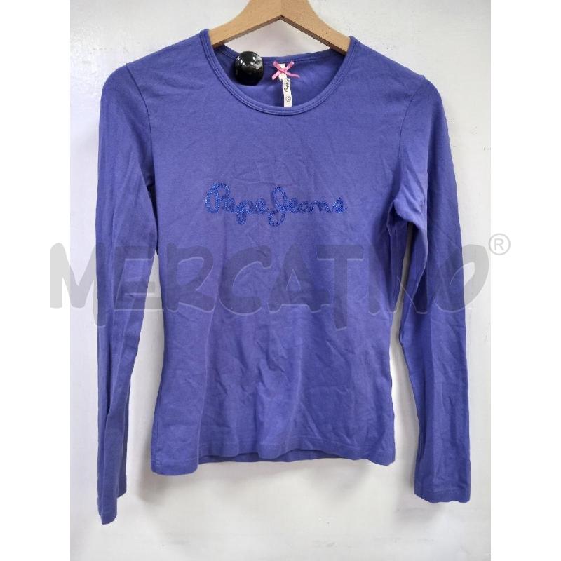 T SHIRT DONNA PEPE JEANS BLU | Mercatino dell'Usato Roma porta di roma 1