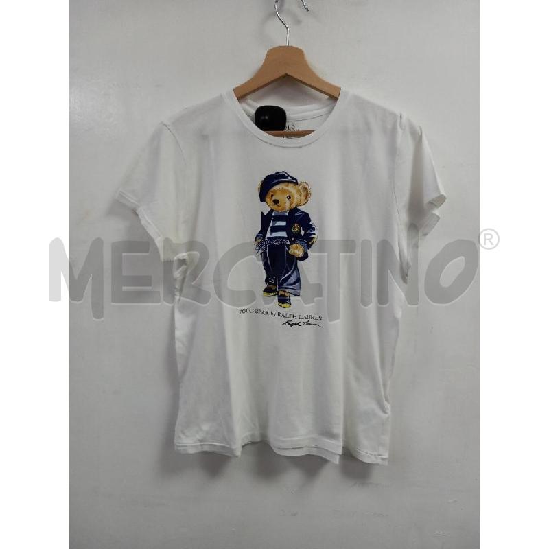 T SHIRT DONNA POLO RALPH LAUREN BIANCA | Mercatino dell'Usato Roma porta di roma 1