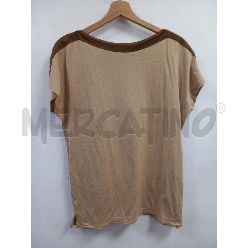 T SHIRT DONNA RALPH LAUREN MARRONE | Mercatino dell'Usato Roma porta di roma 1
