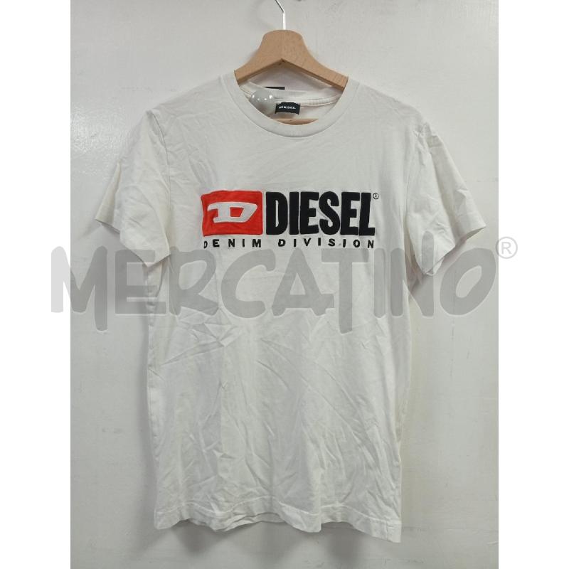 T SHIRT D DIESEL BIANCO | Mercatino dell'Usato Roma porta di roma 1