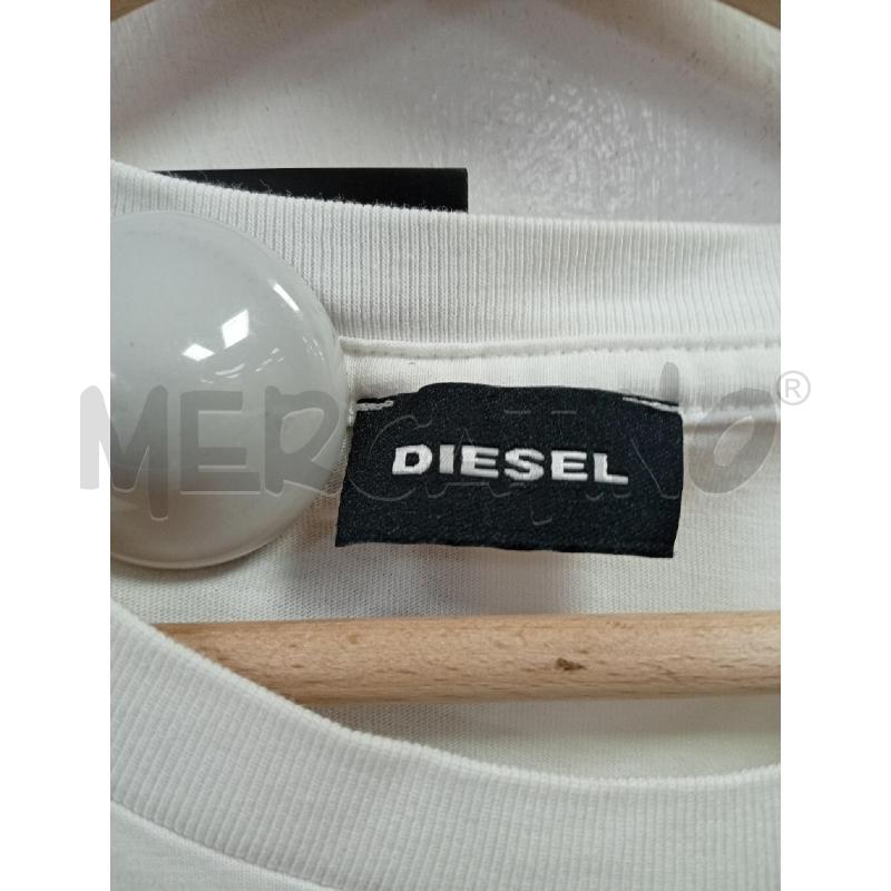 T SHIRT D DIESEL BIANCO | Mercatino dell'Usato Roma porta di roma 2