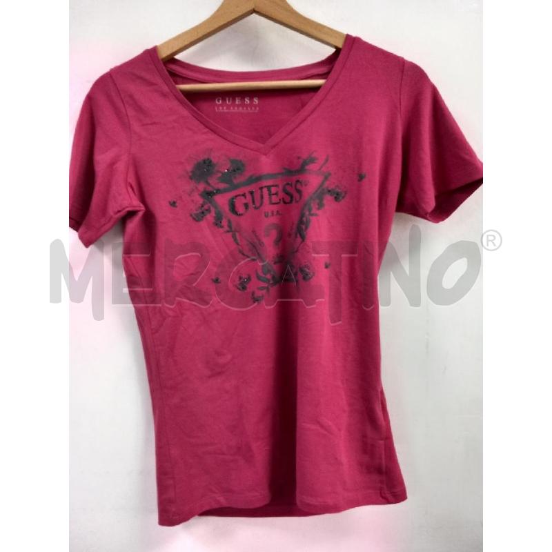 T SHIRT D GUESS BORDEAUX | Mercatino dell'Usato Roma porta di roma 1