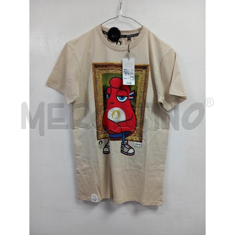 T SHIRT D OLIMPIADI PARIS 2024 BEIGE | Mercatino dell'Usato Roma porta di roma 1
