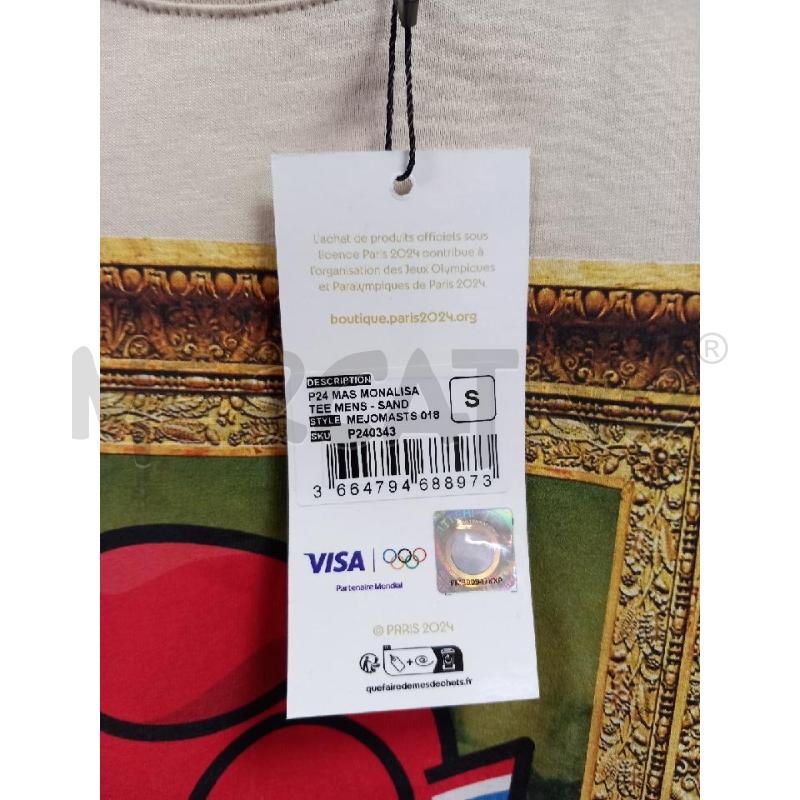 T SHIRT D OLIMPIADI PARIS 2024 BEIGE | Mercatino dell'Usato Roma porta di roma 2