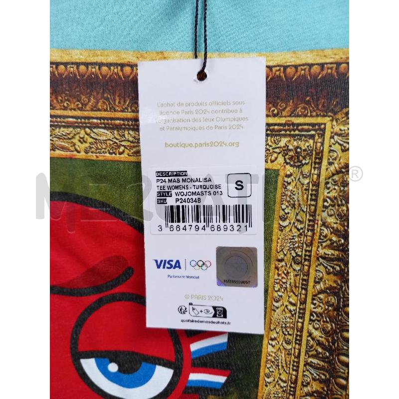 T SHIRT D OLIMPIADI PARIS 2024 CELESTE | Mercatino dell'Usato Roma porta di roma 2