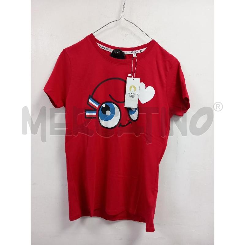 T SHIRT D OLIMPIADI PARIS 2024 ROSSO | Mercatino dell'Usato Roma porta di roma 1
