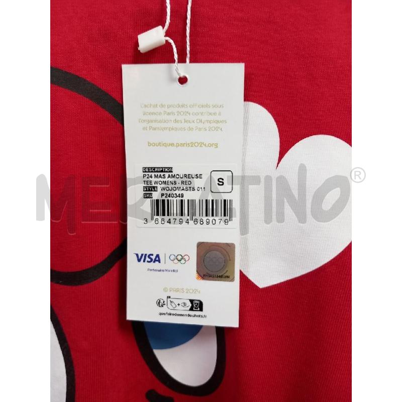 T SHIRT D OLIMPIADI PARIS 2024 ROSSO | Mercatino dell'Usato Roma porta di roma 2