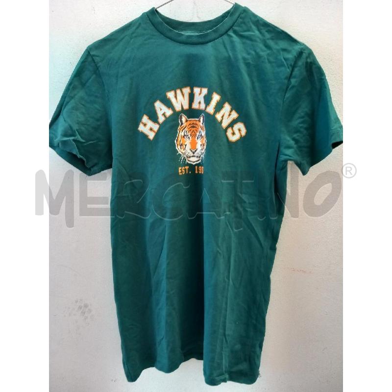 T SHIRT D STRANGER THINGS VERDE HAWKINS | Mercatino dell'Usato Roma porta di roma 1