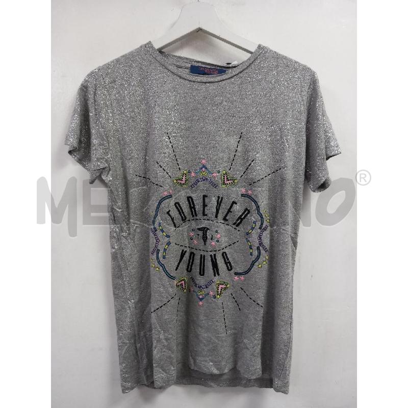 T SHIRT D TRUSSARDI JEANS GRIGIO | Mercatino dell'Usato Roma porta di roma 1