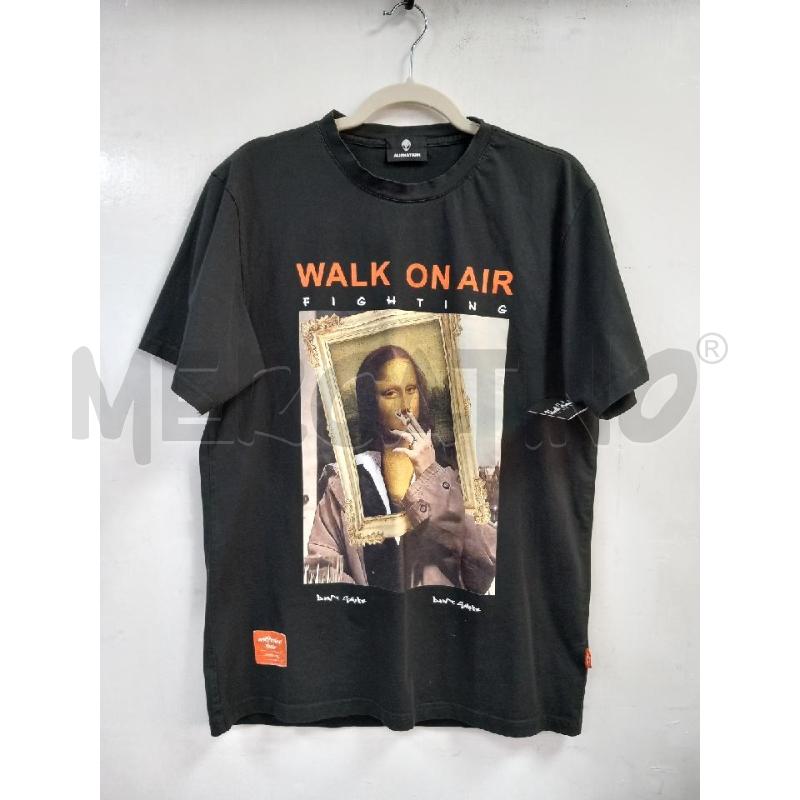 T SHIRT U ALIENATION NERO WALK ON AIR  | Mercatino dell'Usato Roma porta di roma 1