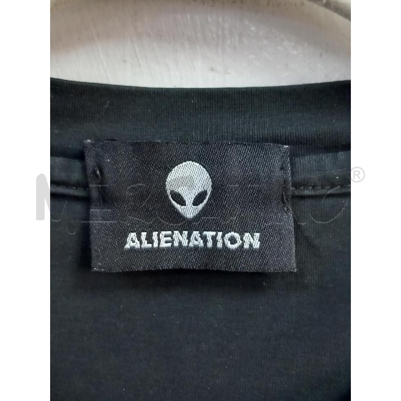 T SHIRT U ALIENATION NERO WALK ON AIR  | Mercatino dell'Usato Roma porta di roma 2
