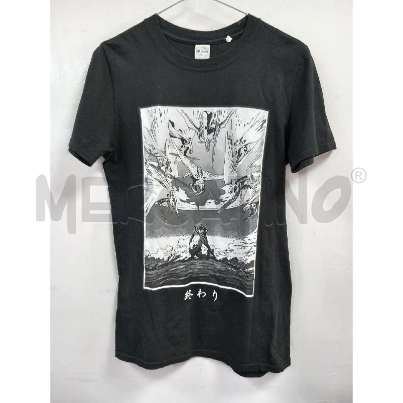 T SHIRT U GILDAN NERO EVANGELION NERO | Mercatino dell'Usato Roma porta di roma 1