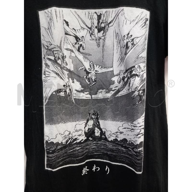 T SHIRT U GILDAN NERO EVANGELION NERO | Mercatino dell'Usato Roma porta di roma 2