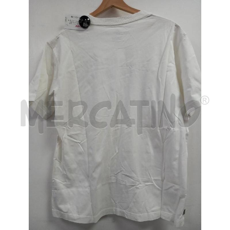 T SHIRT U TIMBERLAND BIANCO STAMPA VERDE | Mercatino dell'Usato Roma porta di roma 2