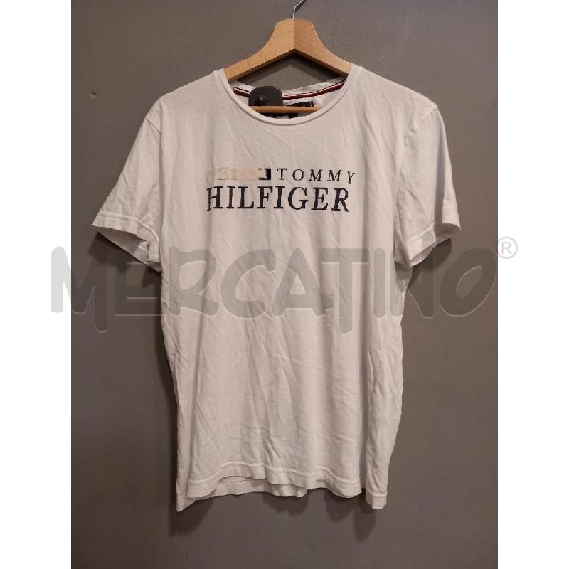 T SHIRT U TOMMY HILFIGER BIANCO | Mercatino dell'Usato Roma porta di roma 1