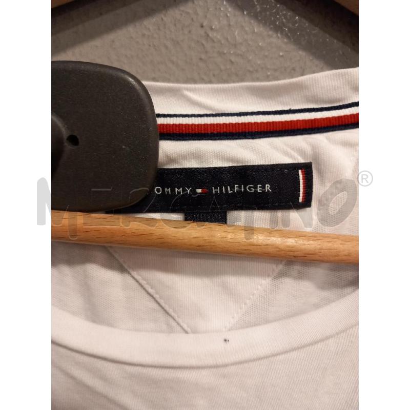 T SHIRT U TOMMY HILFIGER BIANCO | Mercatino dell'Usato Roma porta di roma 2