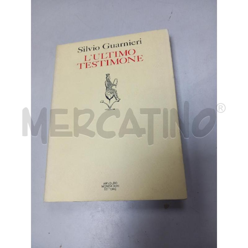 ULTIMO TESTIMONE GUARNIERI MONDADORI | Mercatino dell'Usato Roma porta di roma 1